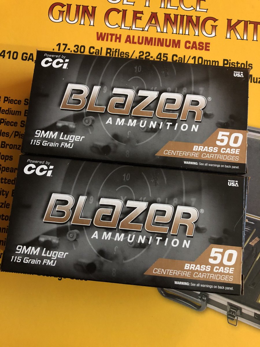 AntiqueTime's tweet photo. Christmas came a little early today. Stopped at the store to get a few things then I went to the sporting goods section and they just got in a shipment of #9MM ammo so I got another 100 rounds. Cost was $17.97 per box. @R6Tac #2ADefenders #2A #Christmas ❤️💘❤️🎄 https://t.co/jOQkM5s6bZ