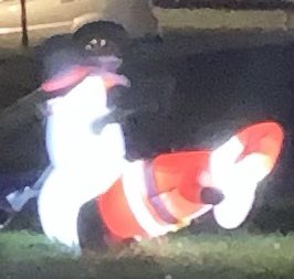 I don’t really know my new neighbors, but they put this up for Christmas, so I’m guessing they at least have a sense of humor. 🤷😂