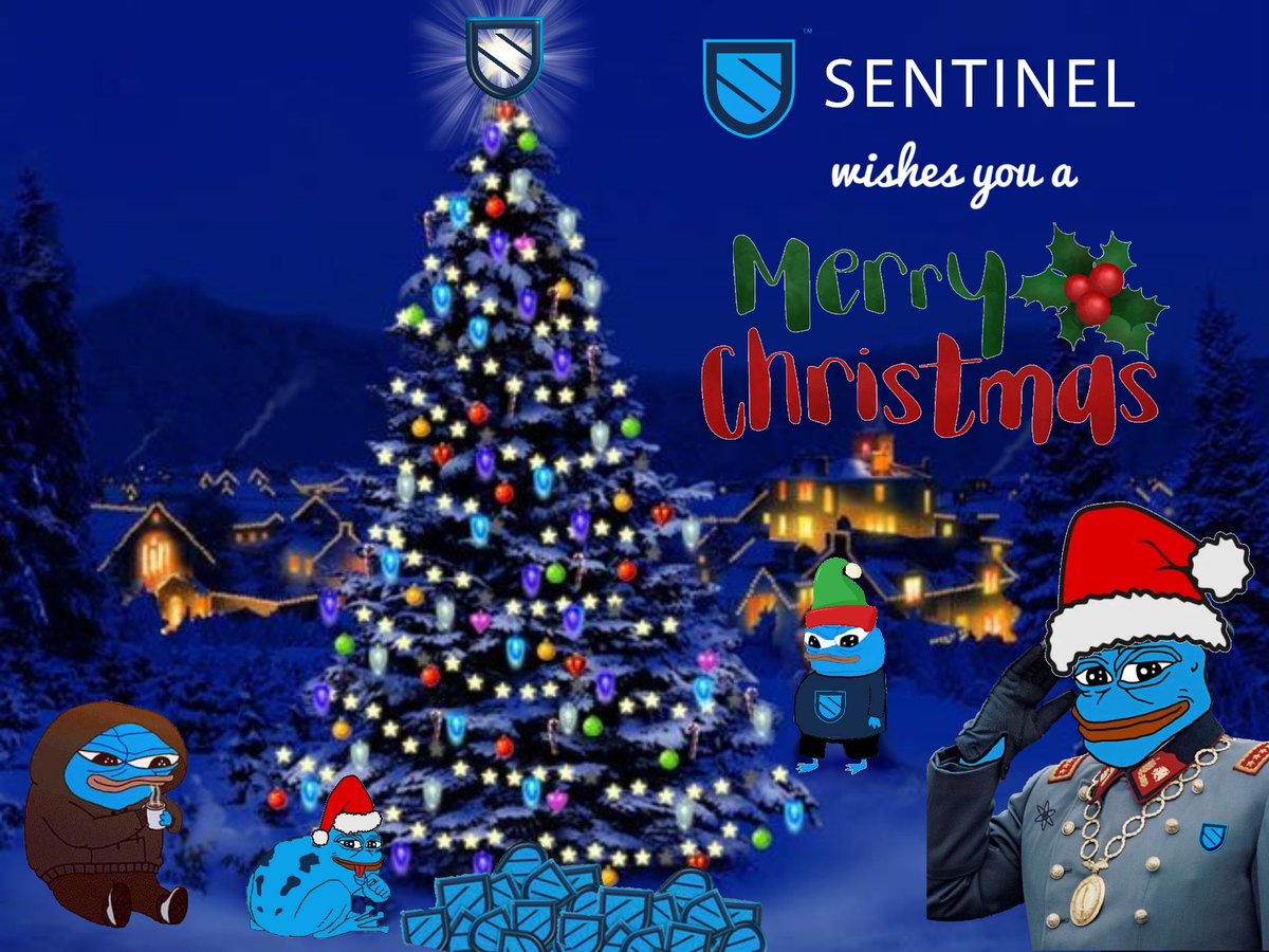 Merry Christmas from <a href="/Sentinel_co/">Sentinel has moved!</a> #bluefrengang and $DVPN! May Santa and @GeneralSentinel bring you plenty of <a href="/cosmos/">Cosmos - The Interchain ⚛️</a> tokens for the coming BULLISH year.

💙💙💙