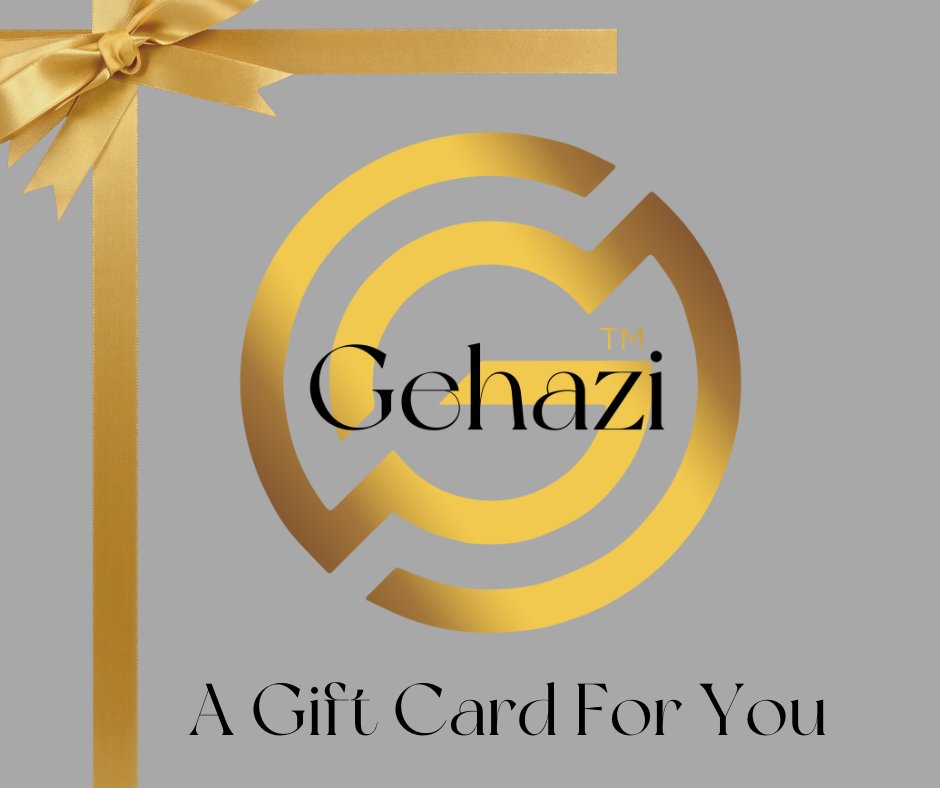 It's not too late to give the gift of Gehazi.  Gift cards start at $25. Available at shopgehazi.com.