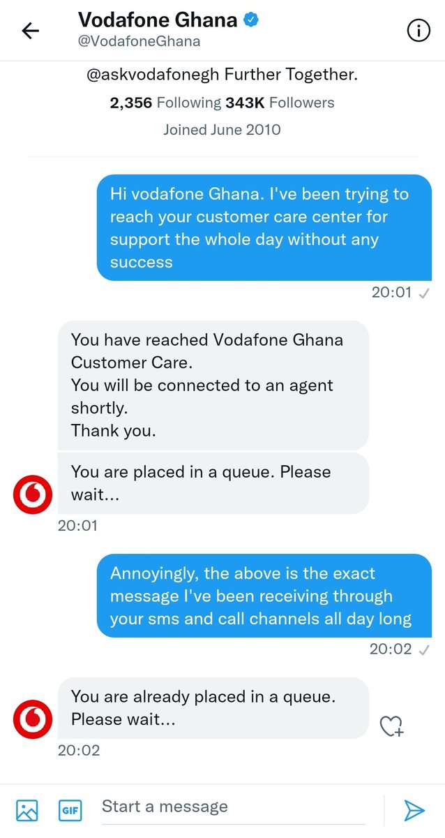 aeopare's tweet photo. @VodafoneGhana please fix your joke of customer service delivery!!!! https://t.co/oVZrOeVskG