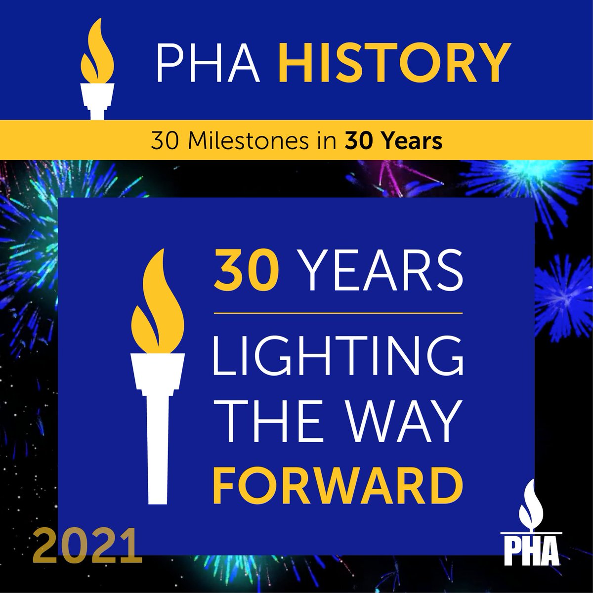 PHAssociation's tweet photo. Our 30th milestone celebrates 30 years of PHA! At the start of our 30th anniversary in January 2021, PHA welcomed new CEO Matt Granato. We also launched our PHA Live series and new educational resources. Learn more in our 30th anniversary timeline. https://t.co/ueQKWyD5ZG #PHA30 https://t.co/xEwI0kOvuq