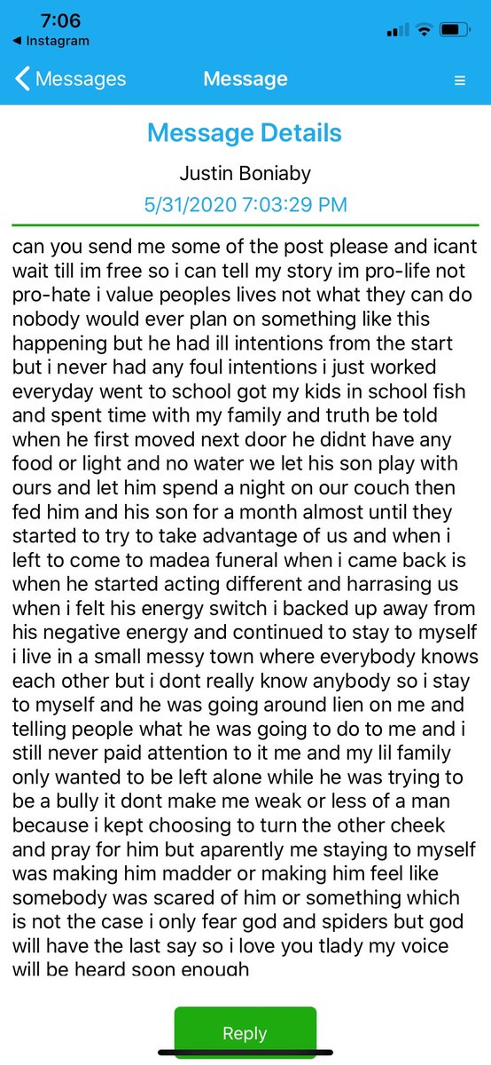 JUSTO_WHO_KAN's tweet image. I have a real problem and I need help please I am facing a life sentence for self defense and I can use all the help I can get #justiceforboniaby #justiceforjustin please share and repost thank you