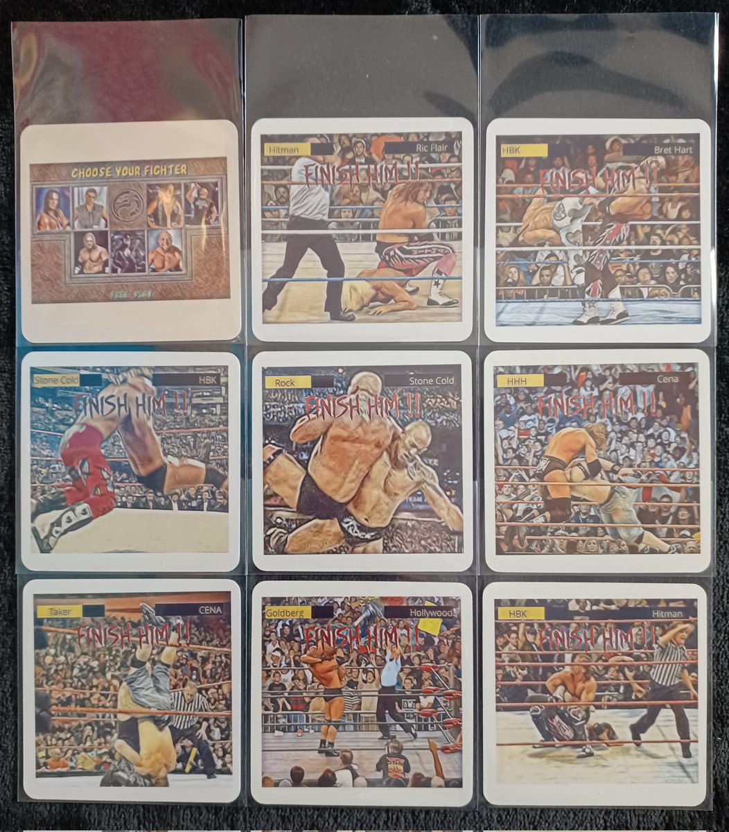 jabroni32308's tweet photo. @313Cardz @WrestlingTradi2 @card_guide @HobbyConnector 91 Impel WCW everytime (pictured with a #Project1991 version) and my #Project1991HQ "Finish Him" set will always be special as the first of my own creations that I actually printed https://t.co/qFDwyf7pIg
