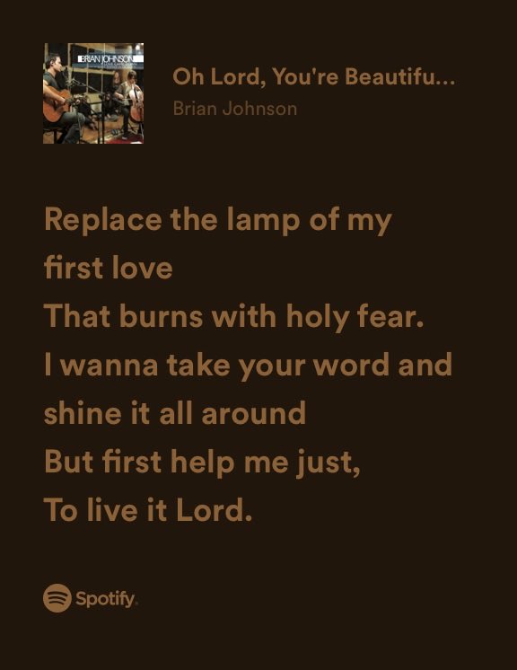 Most times when our bodies are sick and weak, we are able to see things more clearly.  open.spotify.com/track/0YQqvC9j…