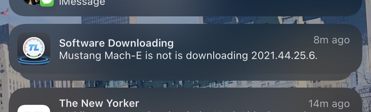Frank__Russo's tweet photo. Mustang Mach-E is not downloading #FSDBeta 10.8 🤣🤣🤣 https://t.co/XYUUZ2qaeL