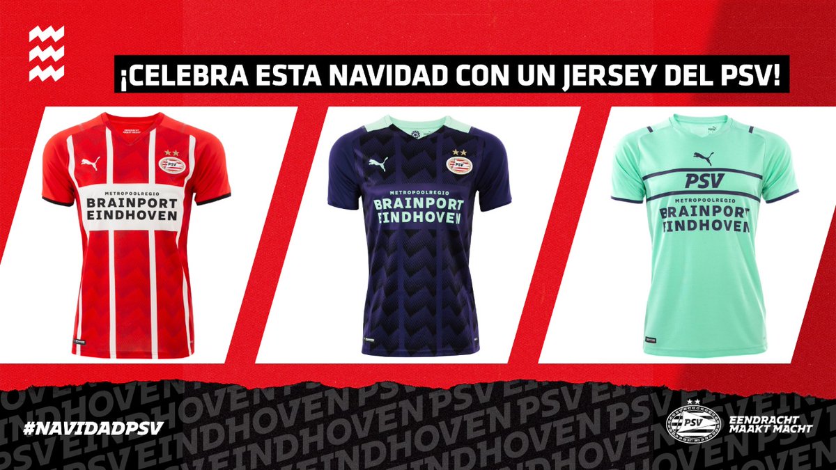 ¡El último regalo debajo del árbol lo ponemos nosotros! 🎄🎁 Ganar un jersey de #elPSV es muy fácil: 1⃣ Síguenos y da 🔁 y ❤️ a este tweet 2⃣ Comenta cuál de los 3 jerseys (local, visita o tercero) quisieras ganar usando #NavidadPSV ¡Anunciaremos un ganador para cada jersey!