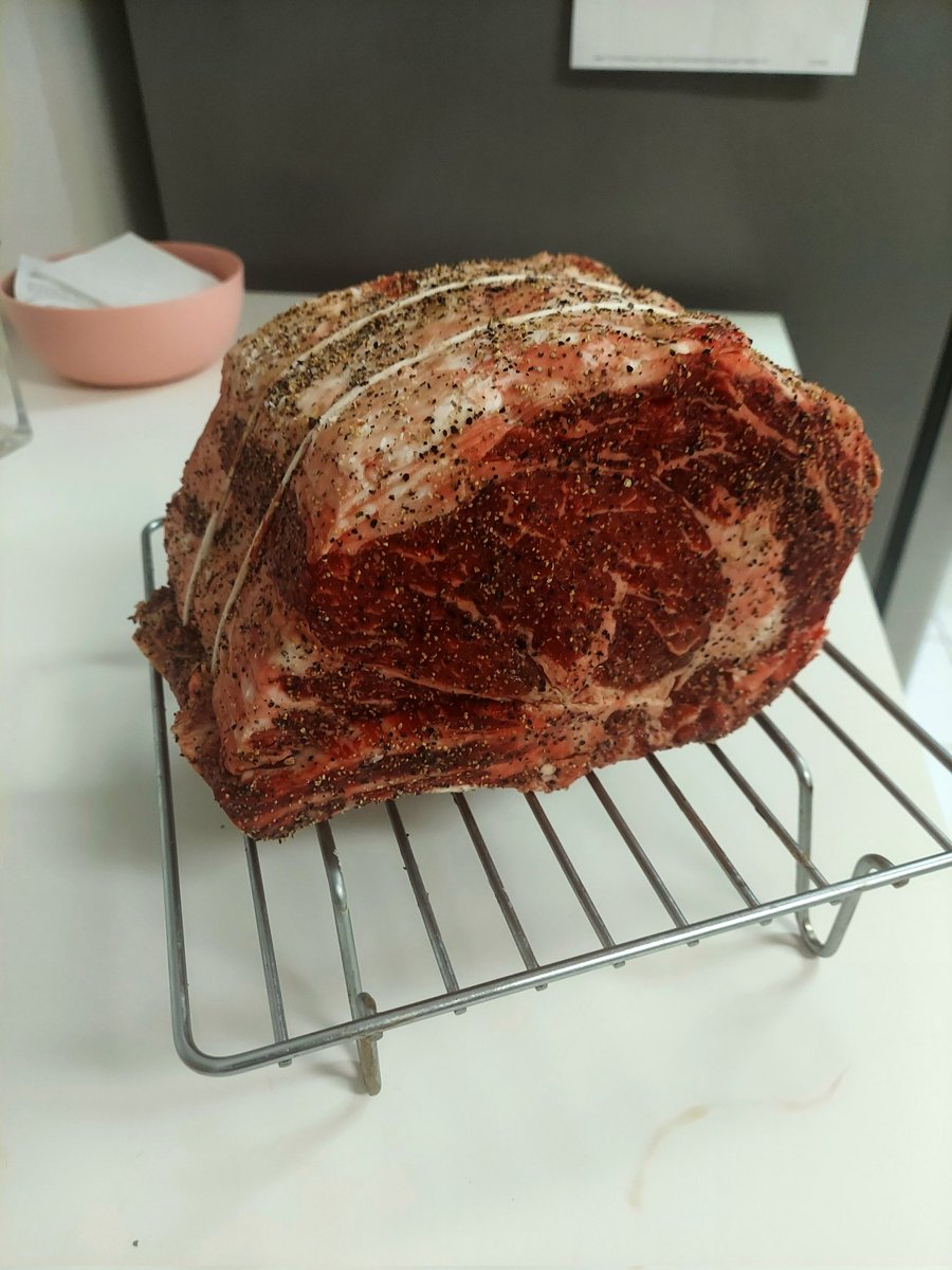 This beauty is going into a 225° Smoker in a couple of hours!!