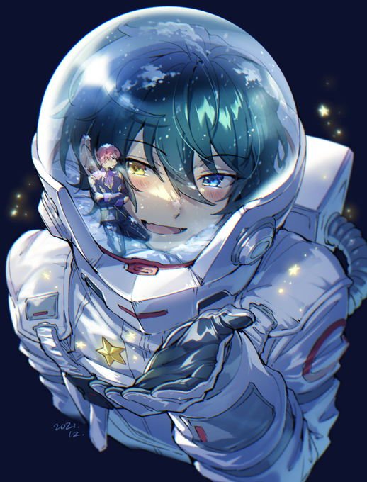 「黒髪 宇宙服」のTwitter画像/イラスト(人気順)