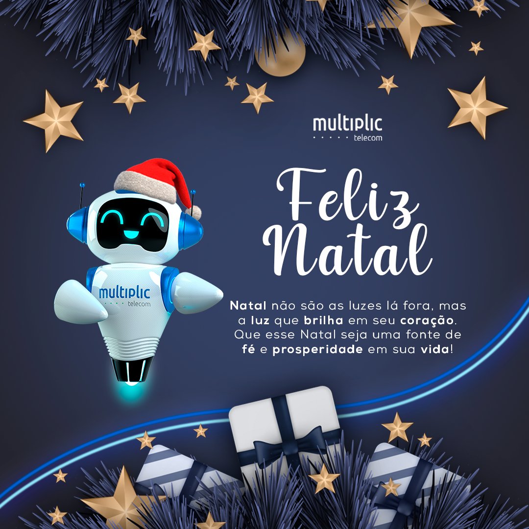 Multiplicnet's tweet photo. Que hoje o amor, a alegria e a paz sejam as principais conexões!
A família Multiplic deseja a todos um FELIZ NATAL. 🎄

#Natal #FelizNatal #NatalConectado #Conexão #Christmas #MerryChristmas #Multiplic #Telecom #MultiplicTelecom https://t.co/WmUKPblkkx