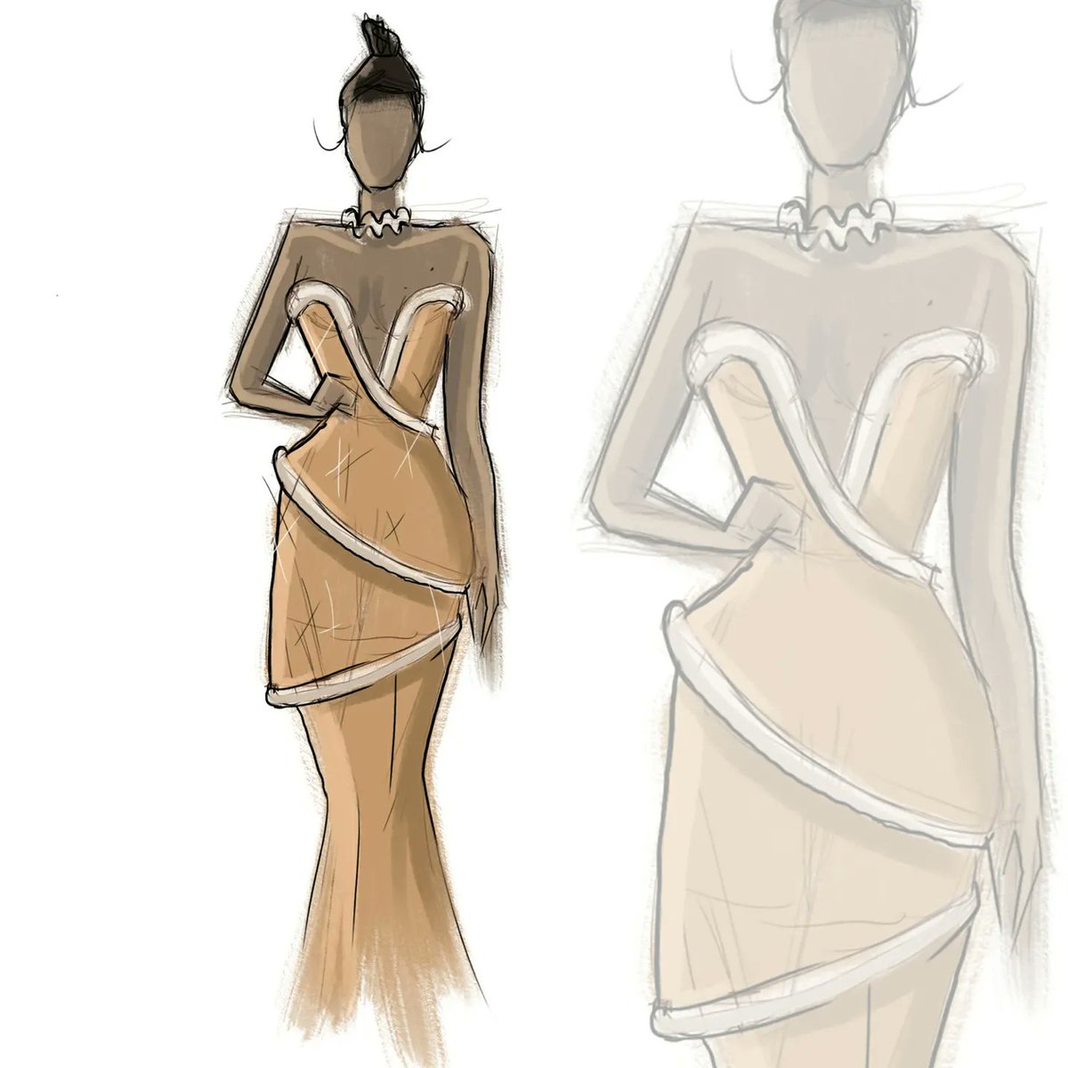 Christmas inspired designs part 4🍪 Gingerbread × <a href="/Saweetie/">💎</a> #Christmas #fashion #design