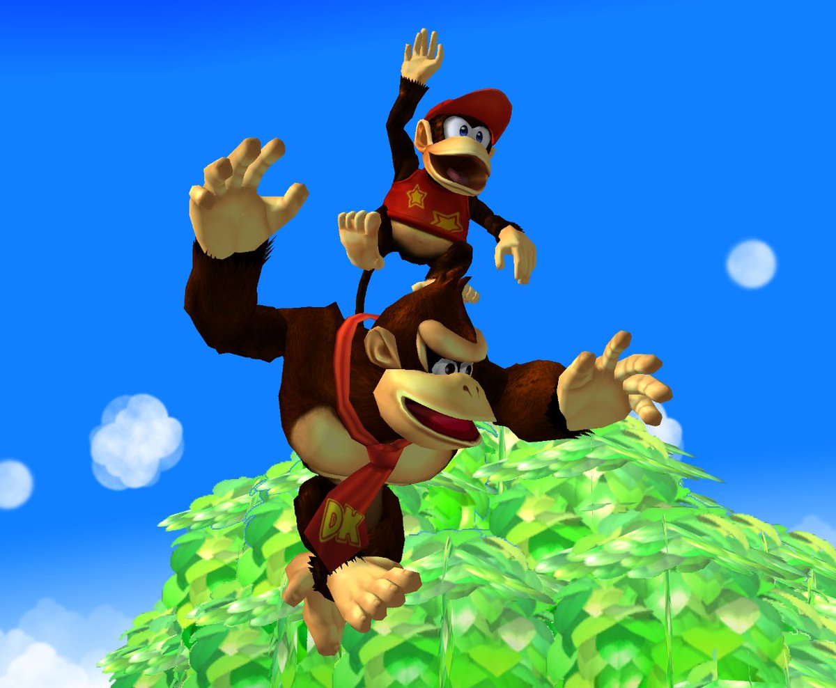 In our latest update, Diddy Kong is now playable in Melee! 
