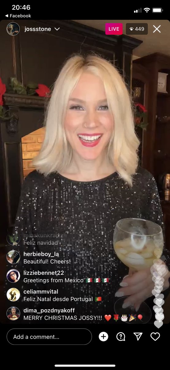 JossStoned's tweet photo. NEW PHOTOS: @JossStone on Instagram Live after her #CookingWithJoss live wishing fans a Merry Christmas and talking #BreakingEachOthersHearts #1 https://t.co/Q8mIr2m2U0