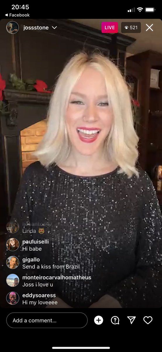 JossStoned's tweet photo. NEW PHOTOS: @JossStone on Instagram Live after her #CookingWithJoss live wishing fans a Merry Christmas and talking #BreakingEachOthersHearts #1 https://t.co/Q8mIr2m2U0