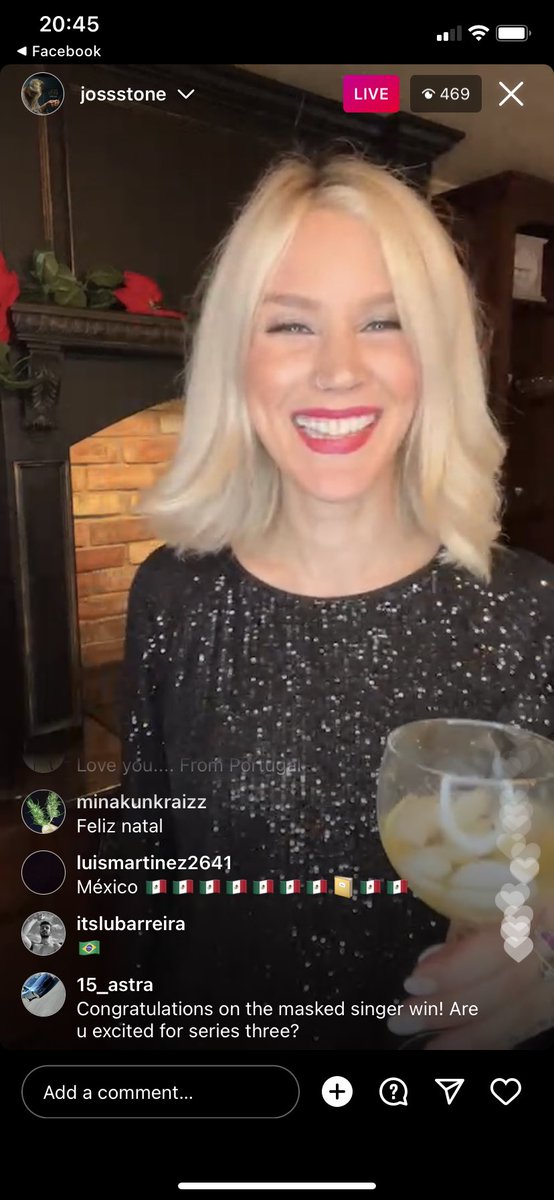 JossStoned's tweet photo. NEW PHOTOS: @JossStone on Instagram Live after her #CookingWithJoss live wishing fans a Merry Christmas and talking #BreakingEachOthersHearts #1 https://t.co/Q8mIr2m2U0