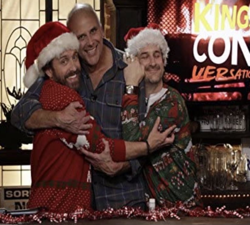 ConKings's tweet photo. Still one of my favorite @KingsOfCon pictures, with our guys and pal @TheKurtFuller (βMauryβ) from the holiday #KingsofConversation episode! @dicksp8jr @RobBenedict https://t.co/uYofOAmosN