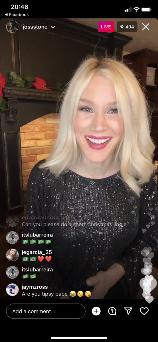 JossStoned's tweet photo. NEW PHOTOS: @JossStone on Instagram Live after her #CookingWithJoss live wishing fans a Merry Christmas and talking #BreakingEachOthersHearts #2 https://t.co/cMCpuv2nLT