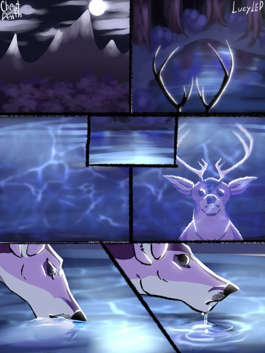 LucyLED2's tweet image. A look into the first page of my comic (I am remaking it a little, this time with color) #CheatDeath #comic #cheatdeathcomic #oc