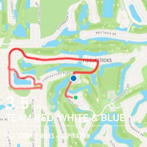 oldtownabigail's tweet photo. 3.5 @CharityMiles for @teamrwb. https://t.co/OuHNYPrCva