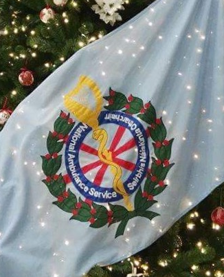 AmbulanceNAS's tweet photo. From all at the National Ambulance Service, we wish you a happy, healthy, peaceful #Christmas. https://t.co/QmwQrHPq3v