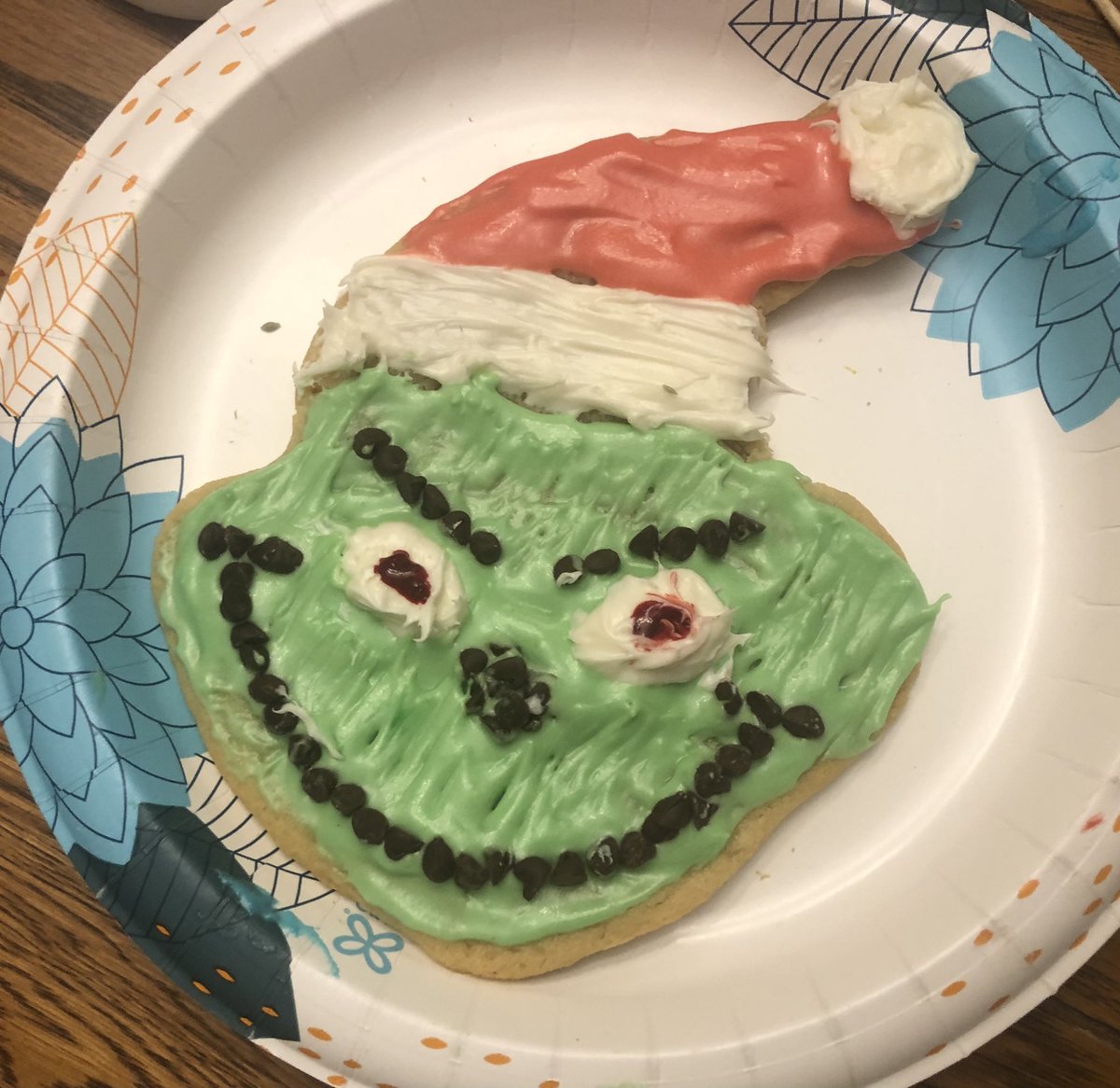 Don’t typically use social media for self promotion, but this was the winning cookie in the annual family cookie decorating extravaganza. The decision was made by the other participants to not even put it out for a vote. Merry Christmas everyone!