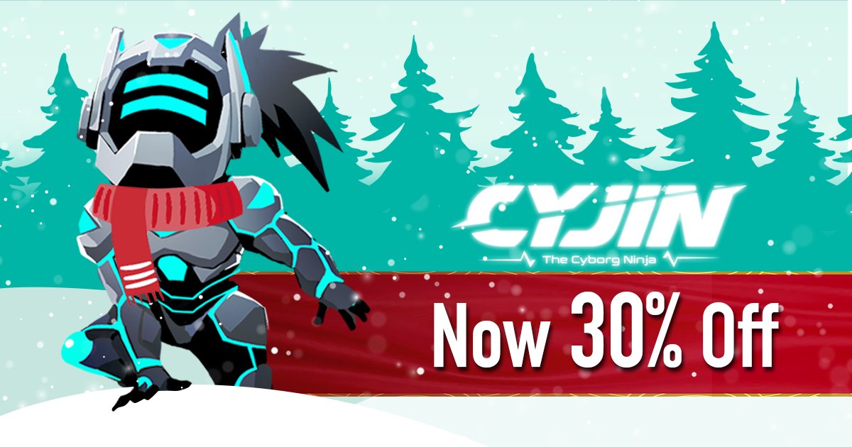 Cyjin is 30% off on Steam for this Christmas! From now until January 5th, 2022.

Play now on Steam ✧ bit.ly/3xFAOUe

#game #games #gaming #indiegame #indiegames #indiedev #gamedev #unity #cyjin #platformer #retro #retrogame
