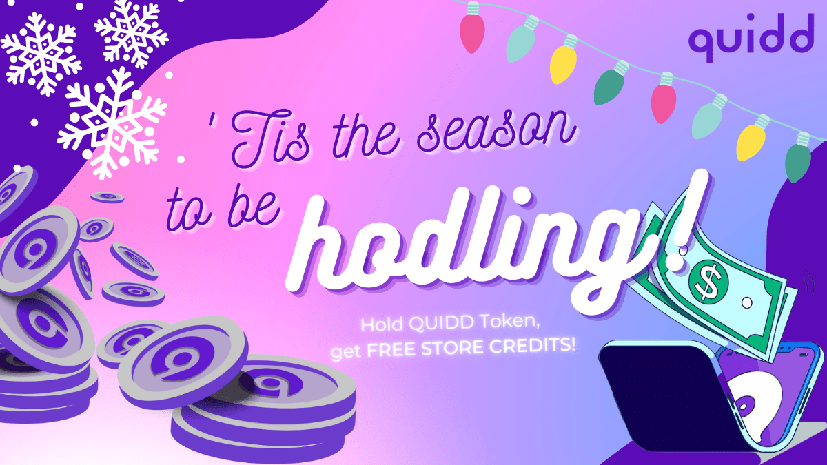 QUIDDToken's tweet photo. 🎄REMINDER🎄

The first snapshot for $QUIDD Holiday Rewards starts in1 hour. To participate, simply follow the instructions in the link below 👇:

🔗https://t.co/3bm0F04Cgy 

#altcoin #HolidayGiveaway #Ethereum #BSC https://t.co/8cark4tlmD
