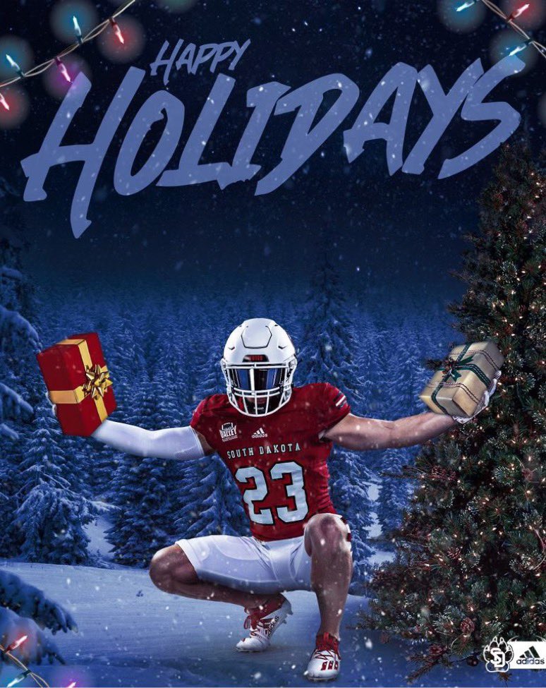 izayaatkinson's tweet photo. Thank you University of South Dakota happy holidays! GoYotes🤘🏽@coachcdantew @SDCoyotesFB https://t.co/PX4xkvbSYX
