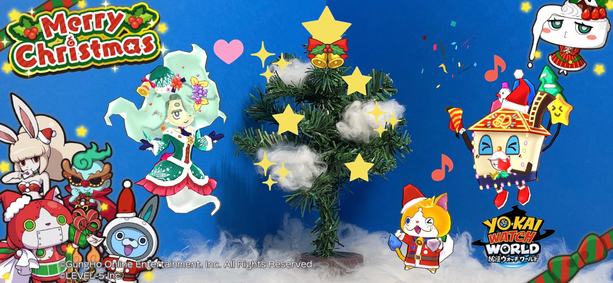 タックミン スタモンロックミン公式アカウント 今日は1年に1度の妖怪達のクリスマス クリスマスツリーでお祝い メリークリスマス 妖怪ウォッチワールド 妖怪ウォッチ トムニャンサンタ メリー家ーイ 聖夜のえんら クリスマス T Co タックミン スタモンロックミン公式アカウント 今日は1年に1度の妖怪達のクリスマス クリスマスツリーでお祝い メリークリスマス 妖怪ウォッチワールド 妖怪ウォッチ トムニャンサンタ メリー家ーイ 聖夜のえんら クリスマス T Co