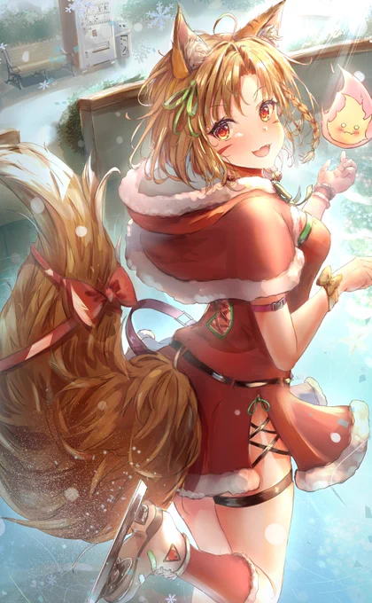 Christmas Kitanya!!#T_Tanya#クリスマスイラスト#絵柄が好みって人にフォローされたい#冬の創作クラスタフォロー祭り #絵描きさんと繋がりたい#イラスト好きな人と繋がりたい 
