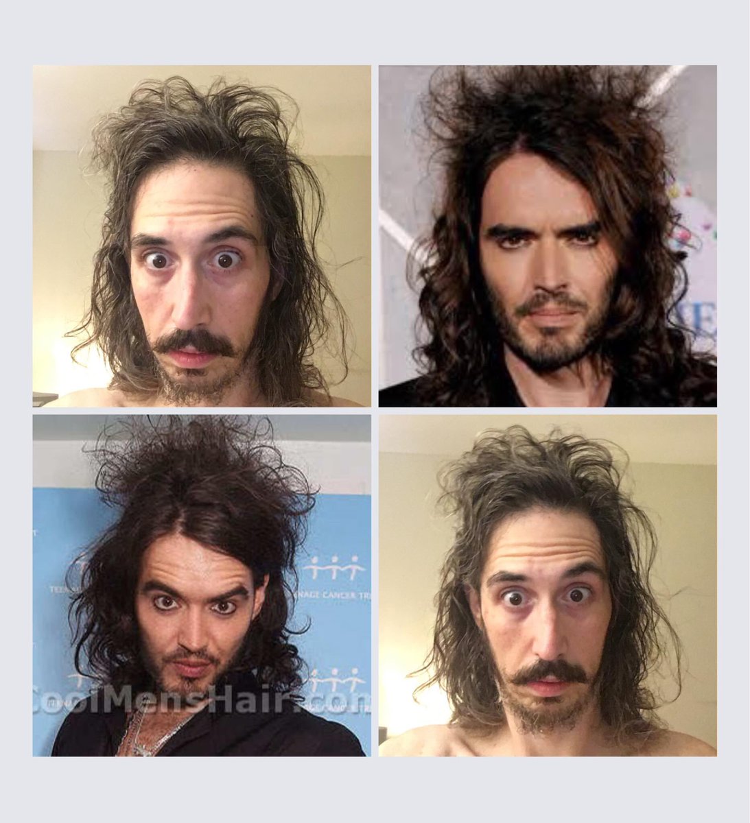 I’ve noticed for months now, that my bed head looks like old Russel Brand hair… I finally documented it😂❤️Merry Christmas Eve 🎄❤️🎅🏼  #MerryChristmas #ChristmasEve #Love #Fun #Silly #BedHead