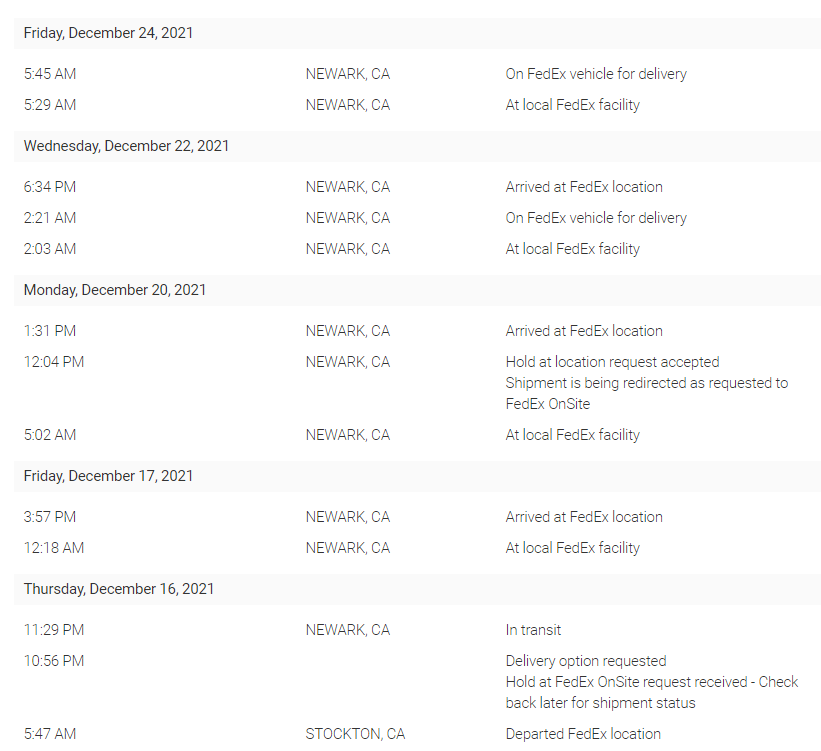 OnePunchManSSBM's tweet photo. Tried to purchase a summerboard for Christmas over 2 weeks ago and it has been stuck at the same location for a week now. Even after emailing and for escalation, I have not been helped. Feels like @ridesummerboard and @FedEx @FedExHelp really don't care about customer service https://t.co/3LyjOlZvMr