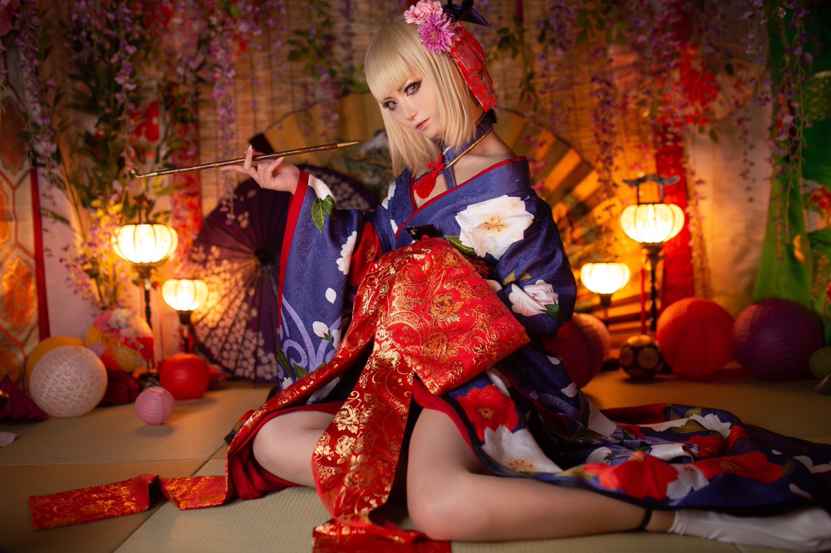 Cosplay】 FGO／セイバーオルタ(花魁衣装) photo：ながみさん