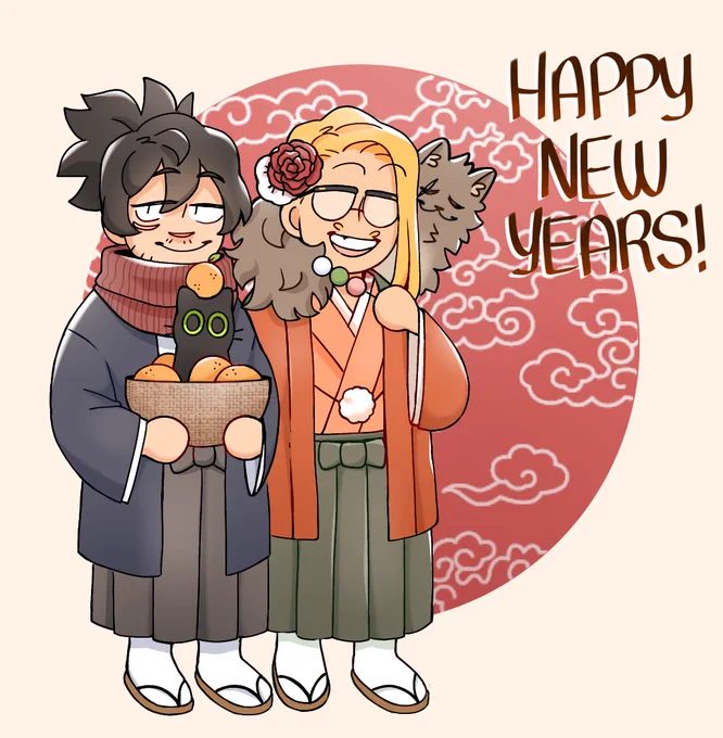 Happy New Years! Here's an appropriately themed art trade I did with @funkysnailz to celebrate! #erasermic 