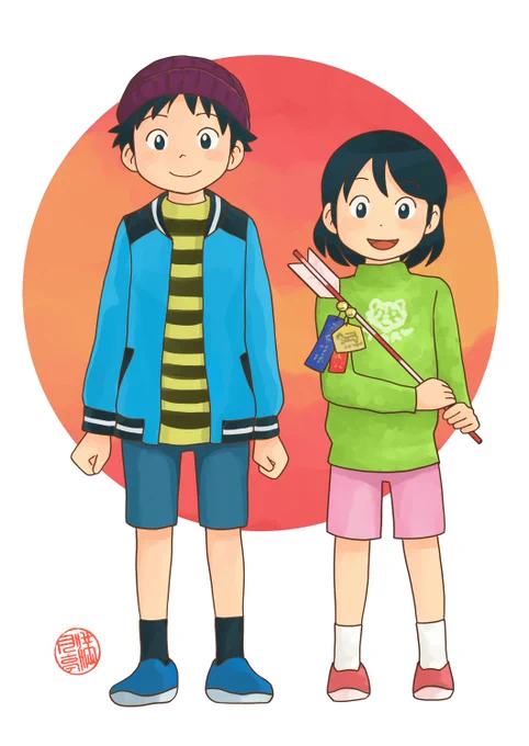 年末にかけて、おかげさまでぶち忙しかったので、年賀状を今描きました! あけましておめでとうございます。 今年もどうぞよろしくお願いします。  私に年賀状送ってくださった御方々、ありがとうございました