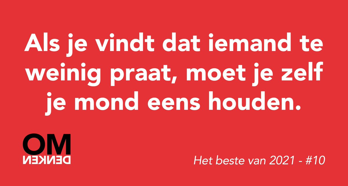 Omdenken's tweet photo. Traditiegetrouw beginnen we het nieuwe jaar goed met de 10 meest gewaardeerde omdenkers van 2021. https://t.co/aC3WbQtwck
