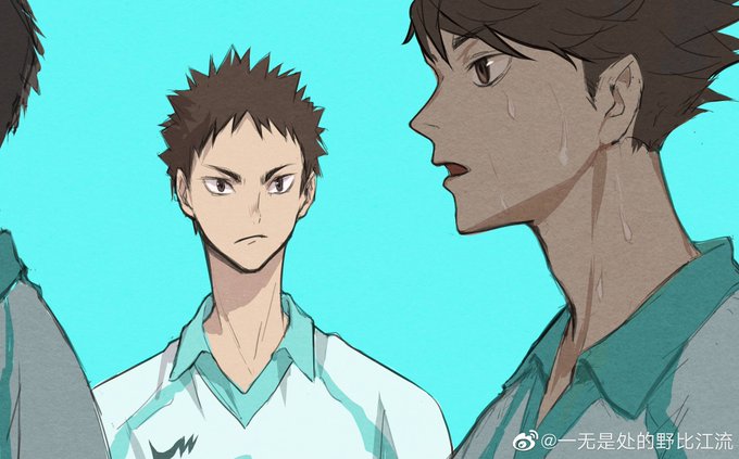 #oiiwa
"及川那家伙昨晚一定又熬夜了💢" 