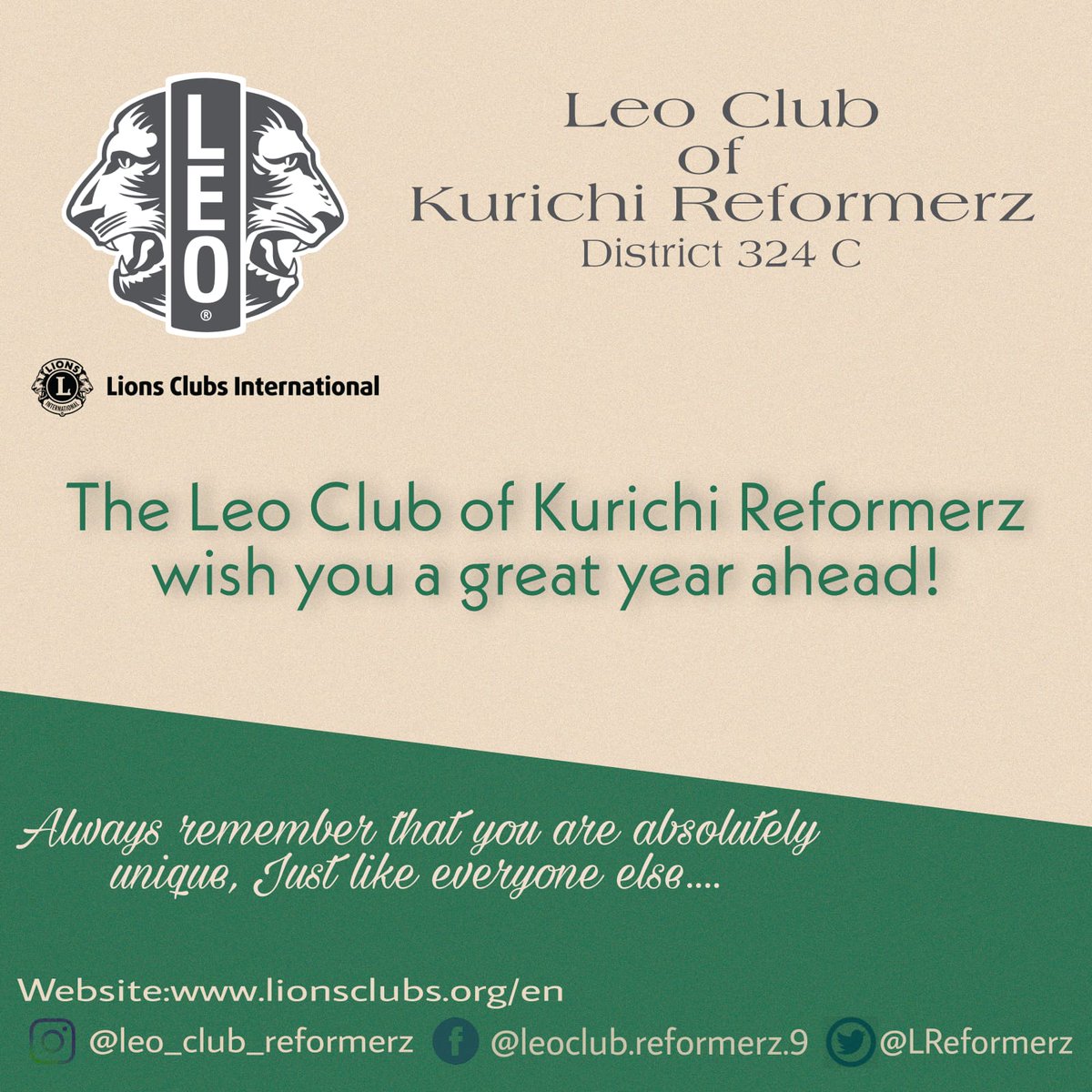 LReformerz's tweet photo. On behalf of Leo Club Of Kurichi Reformerz we wish you all a Happy New Year 2022🎉 https://t.co/TKpykCsWjD