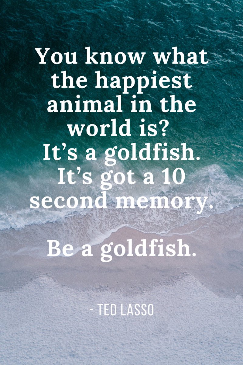 Forget the painful memories, be a goldfish!