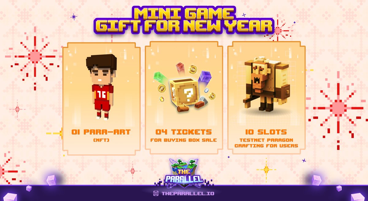 Happy new Year everyone! 
Keep your eyes on our Calendar because awesome milestones are coming.
🎁 Let's celebrate with a MINIGAME for New Year’s Eve 🥰🥳🚀
Detail at: bit.ly/3qENOHh