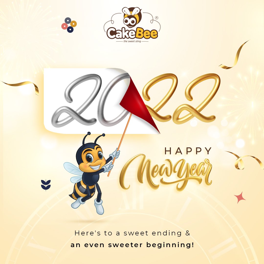 cakebeein's tweet photo. Have a sparkling start to a year filled with love, prosperity and happiness.

Happy New Year!

#NewYearWithCakeBee #HappyNewYear2022 #2022NewYear #NewYear #NewYearCelebration #NewYear2022 #NYE https://t.co/eTaGn7qAnF