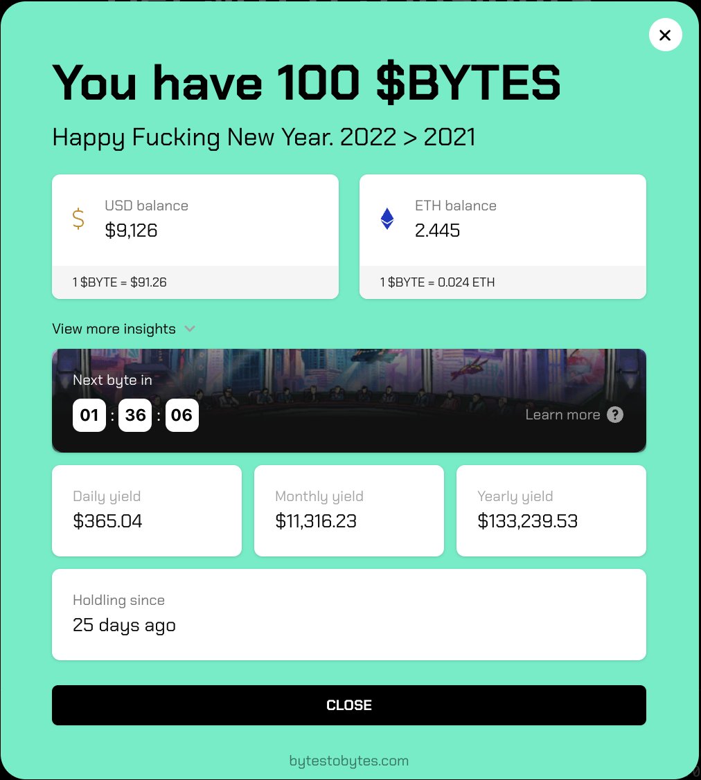 What a year it has been but it has only been 25 days since we've uploaded.

#NeoTokyo 
$Bytes