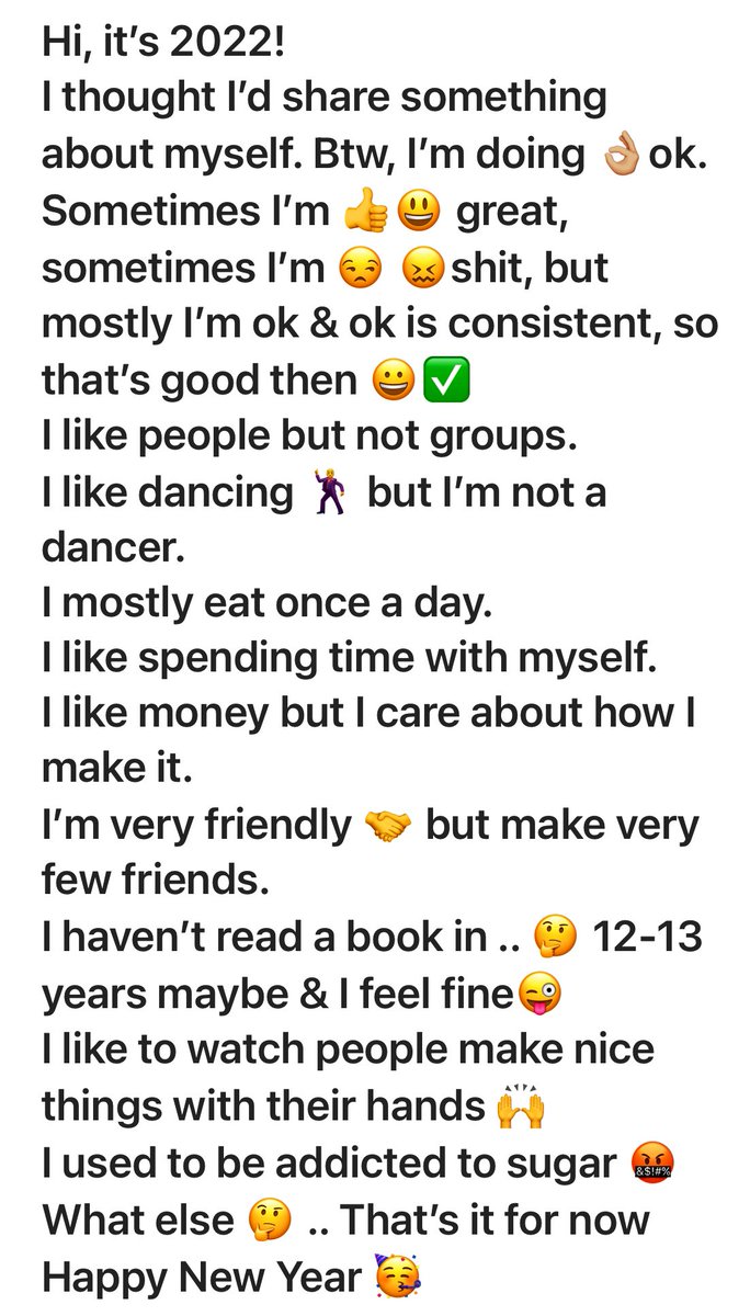 gulshandevaiah's tweet photo. Hi, it's #2022 !!
I thought I'd share something
about myself 🙂 https://t.co/o5LmF96u7i