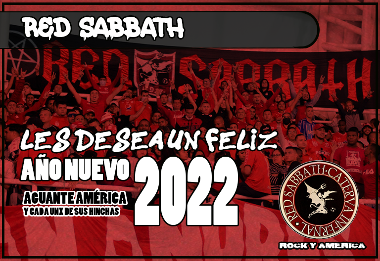 RedSabbath1927's tweet photo. ¡MUCHAS FELICIDADES PARA TODXS LXS ESARLATAS EN ESTE 2022!
Un abrazo de gol para cada unx de uds. A beber y a gozar con la familia y seres queridos. Les mandamos las mejores energías; nos veremos nuevamente en la Norte para ser campeón. 
¡Aguante América &amp; el Rock! Salud. https://t.co/4Sg8Ss8PTF