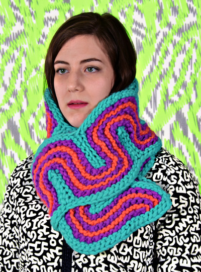 knithacker's tweet photo. Knit an Op Art-Inspired Scarf, Free Pattern Designed By Xandy Peters: 👉 https://t.co/ThZBj8giAO #knitting #freepattern #xandypeters https://t.co/TwEwkTUZVe