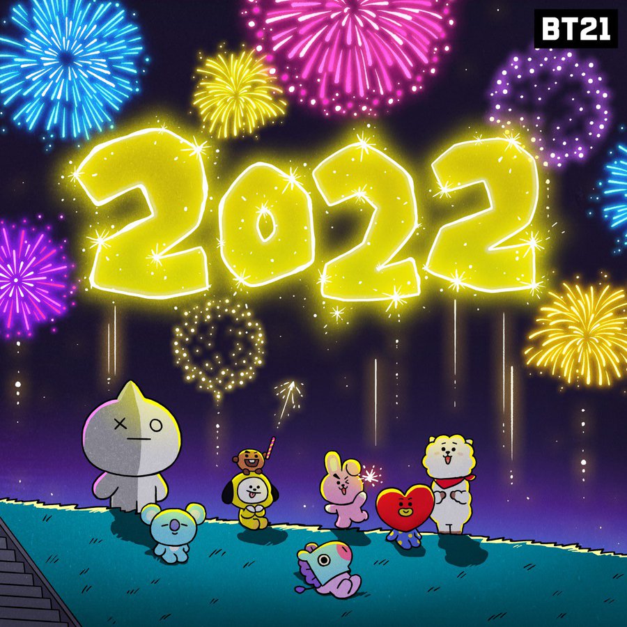 Btsキャラクターbt21の22年新年イラスト画像はどこでみれる Love Life