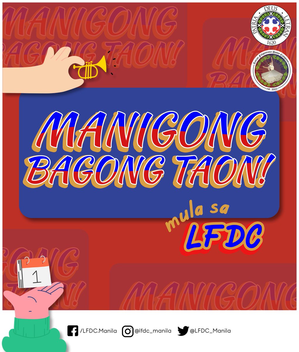 LFDC_manila's tweet photo. Sa pagtatapos ng taong 2021, panibagong mga pagsubok ang siguradong kakaharapin natin ngunit simula pa lamang itong muli ng pagsibol ng bagong pag-asa. 

Kaya naman salubungin natin ang taong 2022 nang may ngiti, pag-ibig, at kapayapaan. https://t.co/iNgrfxHJTD
