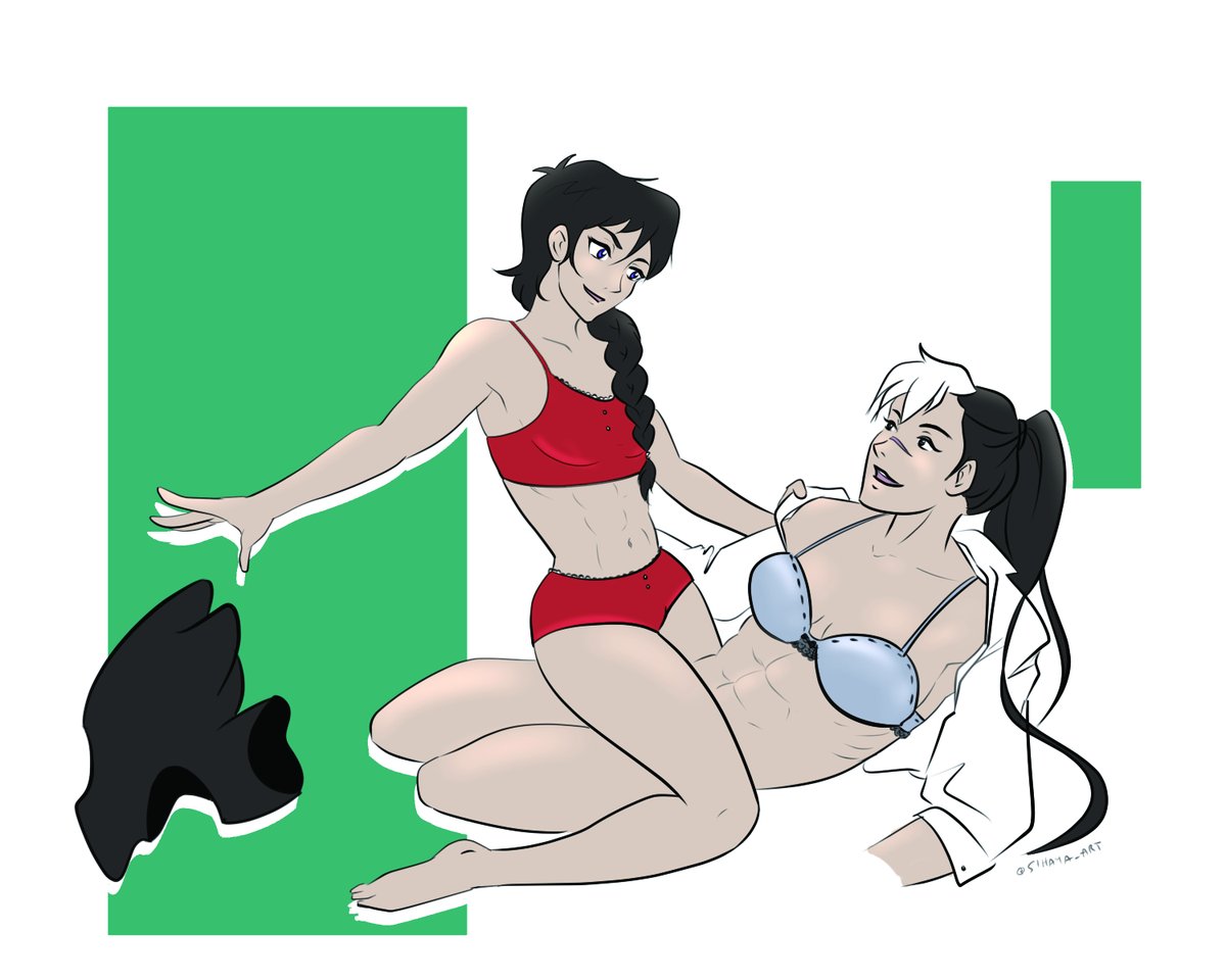 Sihaya_art's tweet image. Happy New Year! This is a gift for @PeaceLilies -  buff femme gym rats #sheith! 
#sheithsecretsanta @bangsheith