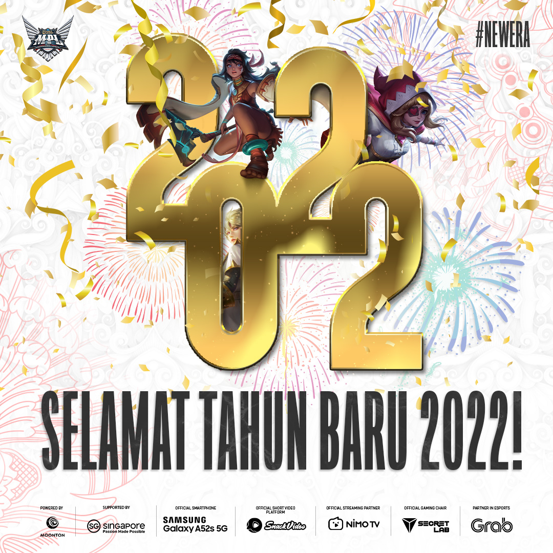 mplidofficial's tweet photo. Selamat Tahun Baru 2022! ๐โจ
Selamat tahun baru untuk kita semua, tentu akan semakin banyak harapan baik kedepannya untuk kita semua dalam menjalankan hari-hari di tahun yang baru!
#WeOwnThis #NewEra #MLBB #MobileLegends #MLBBEsports #MobileEsports #MPLIDS8 https://t.co/fWeAkF4cGa