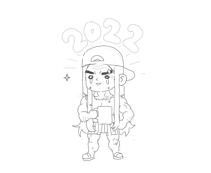 Obligatory yearly self-portrait. 2021 got me F'ed up with not much time to draw or play, but im now ready for 2022! 🎉Happy New Year loves!🎉 https://t.co/2d2LJ3HcNr 